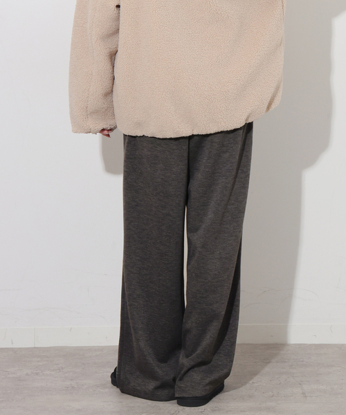 JOURNAL STANDARD relume(ジャーナルスタンダード レリューム)の「《追加》T/Rポンチタックイージーパンツ(その他パンツ・レディース・チャコールグレー/ブラック・FREE)」の14枚目の写真
