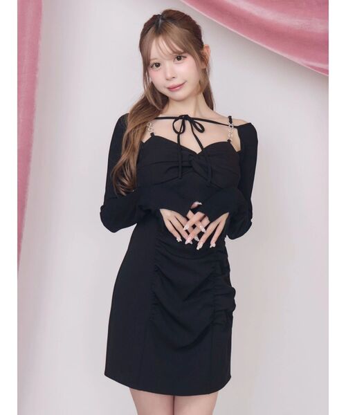 EATME(イートミー)の「レイヤードライクツイストワンピース(ワンピース・レディース・ブラック/ボルドー/ブラウン・SMALL/MEDIUM)」の21枚目の写真