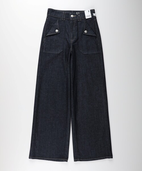 SOMETHING(サムシング)の「《日本製》SOMETHING LISA FRONT FLAP(その他パンツ・レディース・ネイビー・02/03/04/05)」の1枚目の写真