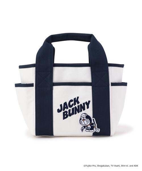 Jack Bunny!!(ジャックバニー)の「【Jack Bunny!!】【ドラえもん】ワッペンカートバッグ (UNISEX)(トートバッグ・レディース・ブルー/ネイビー/オレンジ・FREE)」の1枚目の写真