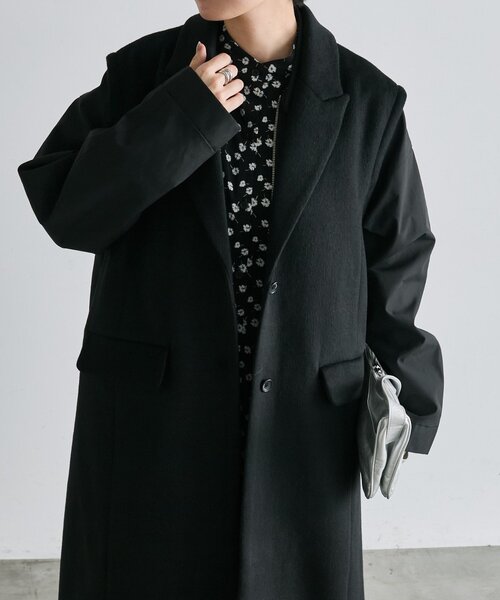 ear PAPILLONNER(イアパピヨネ)の「ロングベスト付き馬刺しゅうコート【SUM1 STYLE】(その他アウター・レディース・ブラック/ダークブラウン/カーキ・FREE)」の12枚目の写真