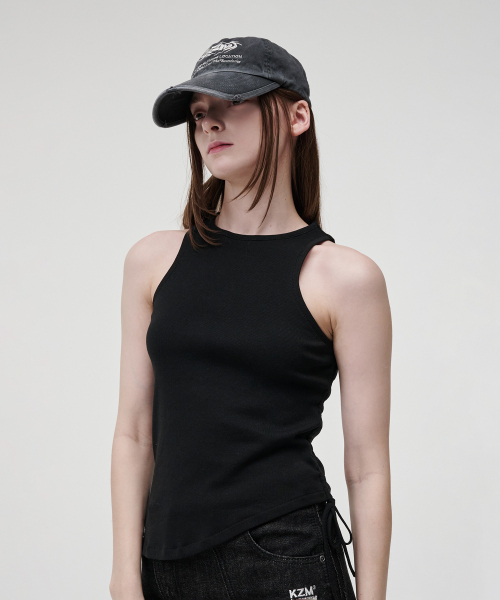 KZM(ケージエム)の「ホルターネックスリーブレストリムブラック(Tシャツ/カットソー・レディース・その他・SMALL/MEDIUM)」の2枚目の写真