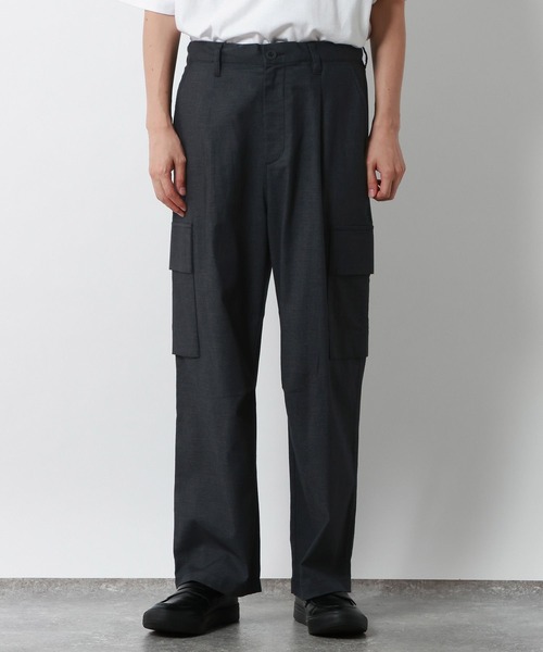 GLOBAL WORK(グローバルワーク)の「クリーンデニム/カーゴパンツ/897466(デニムパンツ・メンズ・ダークブルー・MEDIUM/LARGE/SMALL)」の2枚目の写真