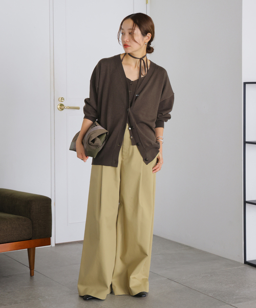 JOURNAL STANDARD(ジャーナルスタンダード)の「WASHABLE COMF Vネックカーディガン(カーディガン/ボレロ・レディース・ネイビー/ベージュ/ブラウン・FREE)」の16枚目の写真