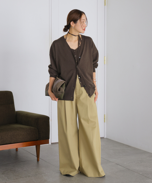 JOURNAL STANDARD(ジャーナルスタンダード)の「WASHABLE COMF Vネックカーディガン(カーディガン/ボレロ・レディース・ネイビー/ベージュ/ブラウン・FREE)」の19枚目の写真