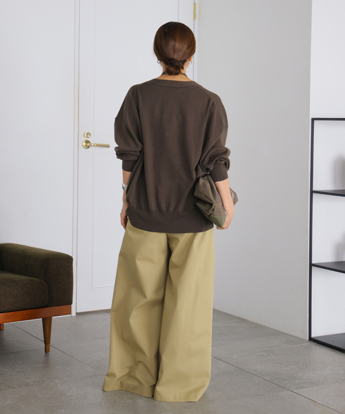 JOURNAL STANDARD(ジャーナルスタンダード)の「WASHABLE COMF Vネックカーディガン(カーディガン/ボレロ・レディース・ネイビー/ベージュ/ブラウン・FREE)」の21枚目の写真