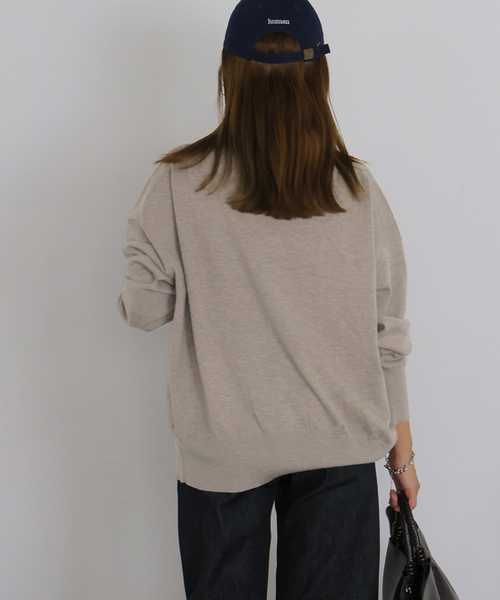 JOURNAL STANDARD(ジャーナルスタンダード)の「WASHABLE COMF Vネックカーディガン(カーディガン/ボレロ・レディース・ネイビー/ベージュ/ブラウン・FREE)」の7枚目の写真