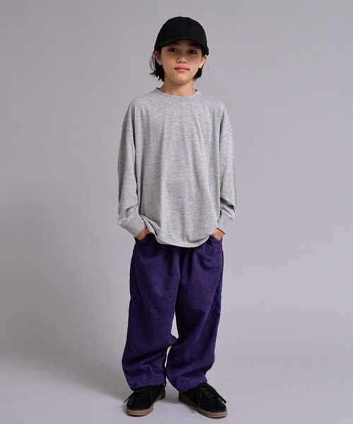 PAIRMANON STREET(ペアマノンストリート)の「【90-160cm】コーデュロイ ワイドカーブパンツ【PAIRMANON STREET】(その他パンツ・キッズ・ブラック/パープル/ブラウン/グレー系その他・120/90/130/140/110/150/100/160)」の22枚目の写真