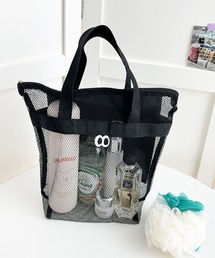 Pochi Pouch（ポチポーチ）の「Pochi Pouch/【モンスターモチーフ】ハンドル付き メッシュスパバッグ / クリア メッシュポーチ（ポーチ）」