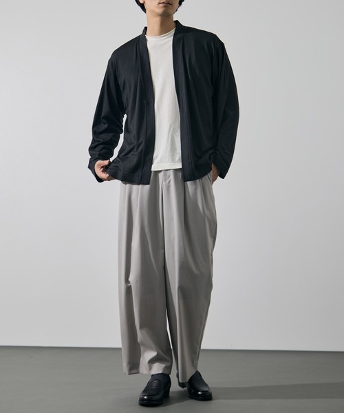 WRAPINKNOT(ラッピンノット)の「【WRAPINKNOT/ラッピンノット】Button-less Cardigan(カーディガン/ボレロ・メンズ・ダークグレー/ブラック・3/2)」の17枚目の写真