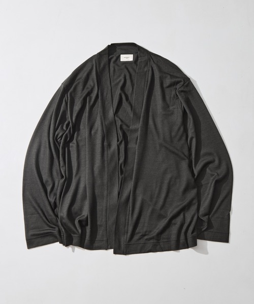 WRAPINKNOT(ラッピンノット)の「【WRAPINKNOT/ラッピンノット】Button-less Cardigan(カーディガン/ボレロ・メンズ・ダークグレー/ブラック・3/2)」の18枚目の写真