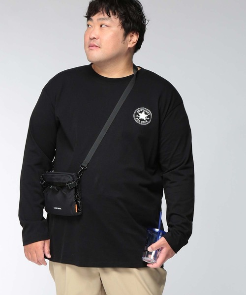 CONVERSE(コンバース)の「Tシャツ 長袖 メンズ 大きいサイズ アンクルパッチ / 5シューズ ロングスリーブ カットソー CONVERSE (コンバース)(Tシャツ/カットソー・メンズ・グリーン/ネイビー/ライトベージュ/ブラック・3L/4L/5L)」の9枚目の写真