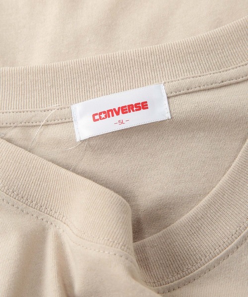 CONVERSE(コンバース)の「Tシャツ 長袖 メンズ 大きいサイズ アンクルパッチ / 5シューズ ロングスリーブ カットソー CONVERSE (コンバース)(Tシャツ/カットソー・メンズ・グリーン/ネイビー/ライトベージュ/ブラック・3L/4L/5L)」の5枚目の写真