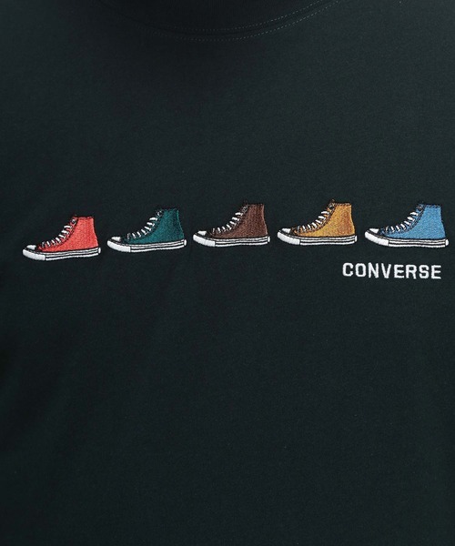 CONVERSE(コンバース)の「Tシャツ 長袖 メンズ 大きいサイズ アンクルパッチ / 5シューズ ロングスリーブ カットソー CONVERSE (コンバース)(Tシャツ/カットソー・メンズ・グリーン/ネイビー/ライトベージュ/ブラック・3L/4L/5L)」の8枚目の写真