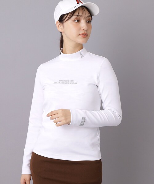 ADABAT STREAM(アダバットストリーム)の「HOTモックネックインナー(Tシャツ/カットソー・レディース・ホワイト/ブラック・42/36/40/38)」の3枚目の写真