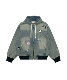 AAPE DENIM HOODED JACKET