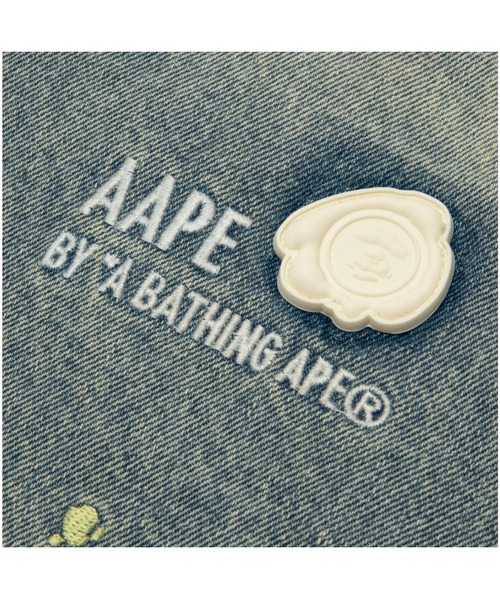 AAPE BY A BATHING APE（エーエイプバイアベイシングエイプ）の「AAPE DENIM HOODED JACKET（デニムジャケット・メンズ・ライトブルー・SMALL/LARGE/X-LARGE/MEDIUM）」の7枚目の写真