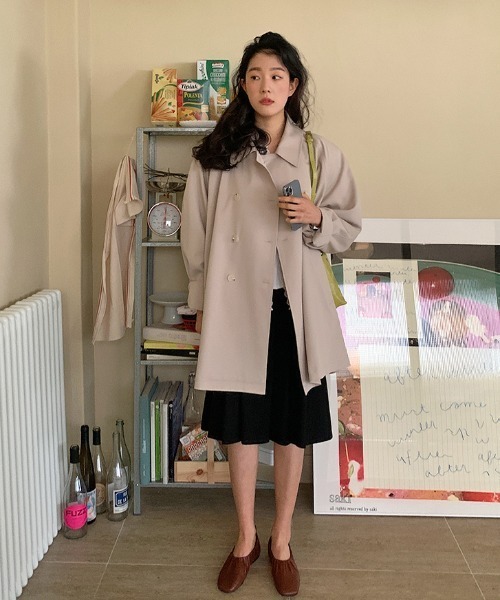 FAVORITO(ファヴォリート)の「襟付きダブルブレストジャケット(その他アウター・レディース・ベージュ・F)」の17枚目の写真