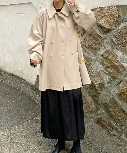 FAVORITO(ファヴォリート)の「襟付きダブルブレストジャケット(その他アウター・レディース・ベージュ・F)」の10枚目の写真