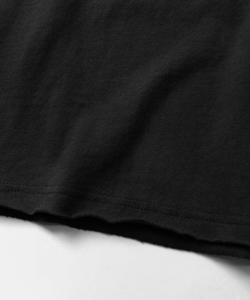 INDUST(インダスト)の「カットオフロングスリーブTシャツ(ブラック)(Tシャツ/カットソー・レディース・ブラック・1(S)/2(M)/3(L))」の5枚目の写真