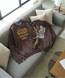 Disney（ディズニー）の「【STAR WARS/スターウォーズ】マンダロリアン＆グローグー/ポスターアートプリント 裏起毛配色ピグメント風スウェット ユニセックス（スウェット）」