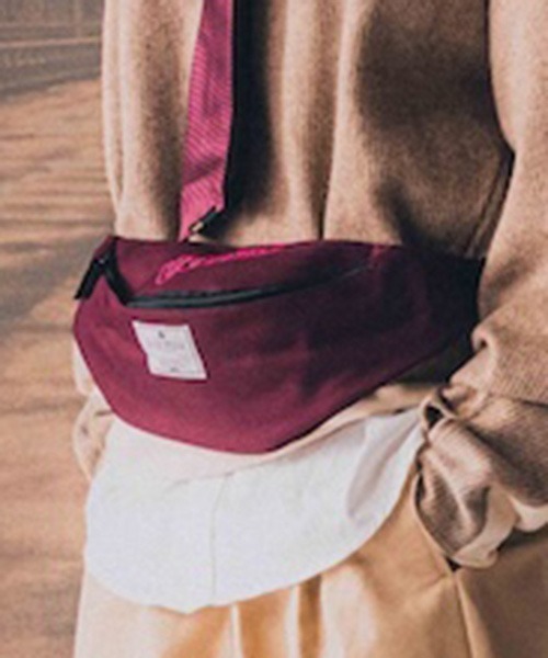 EFFECTEN（エフェクテン）の「mko13944-Utility embroidery belt bag ウエストポーチ(efsc-28)（ボディバッグ/ウエストポーチ・メンズ・イエロー系その他/ブラック/バーガンディー・ONE SIZE）」の3枚目の写真