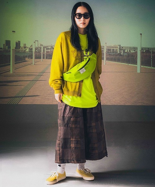 EFFECTEN（エフェクテン）の「mko13944-Utility embroidery belt bag ウエストポーチ(efsc-28)（ボディバッグ/ウエストポーチ・メンズ・イエロー系その他/ブラック/バーガンディー・ONE SIZE）」の5枚目の写真