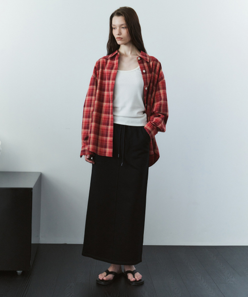 SIYAZU（シヤジュ）の「SIST9069 ファティーグ バンディング スウェット スカート_Black（スカート・レディース・ブラック・SMALL/MEDIUM）」の3枚目の写真
