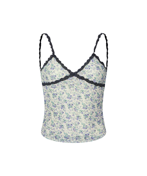 PLEASENOFOLLOW（プリーズノーフォロー）の「Maisie Lace Sleeveless Top (Custard)（Tシャツ/カットソー・レディース・その他・FREE）」の2枚目の写真