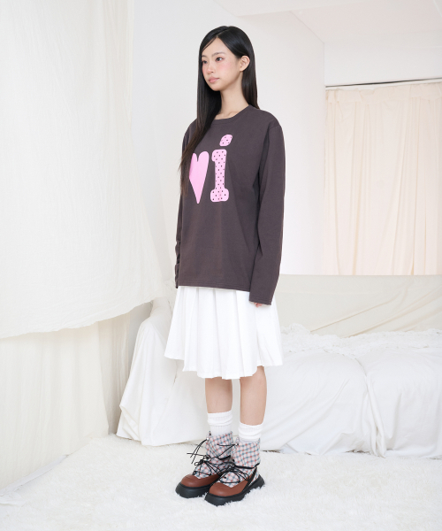Video Jockey（ビデオジョッキー）の「ビビ LS Tシャツ [ブラウン]（Tシャツ/カットソー・レディース・ブラウン・MEDIUM/SMALL）」の2枚目の写真