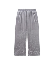 トラックパンツ|Micro Cross Rhinestone Velour Track Pants|SUPPLIER