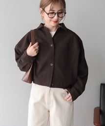 【WEB限定】ショート丈コクーンシャツ