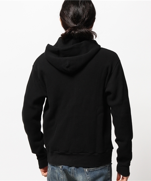 HYSTERIC GLAMOUR(ヒステリックグラマー)の「DEVIL WOMAN刺繍 PK(パーカー・メンズ・ネイビー/トップグレー/ブラック・LARGE/MEDIUM/SMALL)」の6枚目の写真