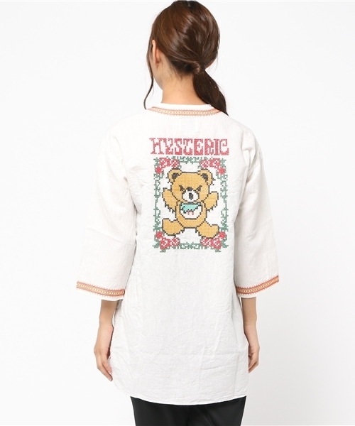 HYSTERIC GLAMOUR（ヒステリックグラマー）の「BEAR DREAM刺繍 七分袖 