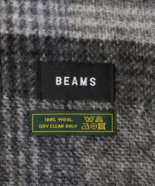 BEAMS（ビームス）の「BEAMS / グレンチェック リバーシブル マフラー 16FW（マフラー・メンズ・ネイビー/ブラウン/チャコールグレー・ONE SIZE）」の12枚目の写真