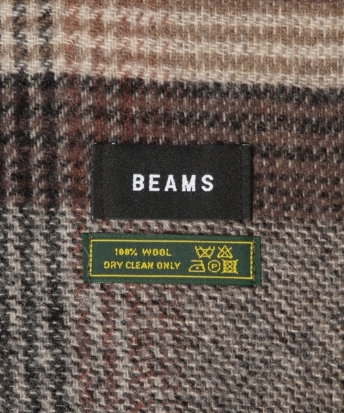 BEAMS（ビームス）の「BEAMS / グレンチェック リバーシブル マフラー 16FW（マフラー・メンズ・ネイビー/ブラウン/チャコールグレー・ONE SIZE）」の15枚目の写真