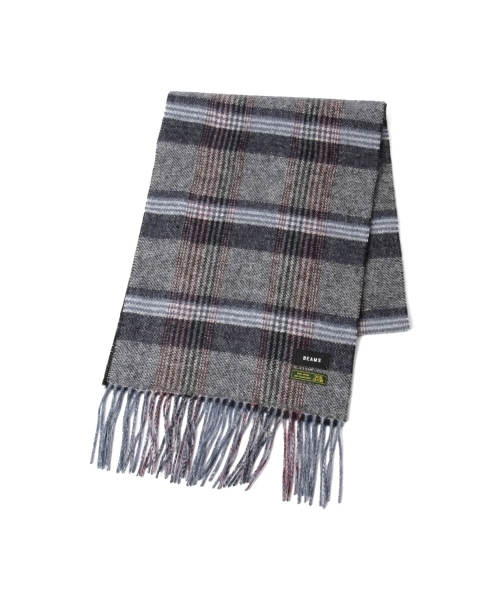 BEAMS（ビームス）の「BEAMS / グレンチェック リバーシブル マフラー 16FW（マフラー・メンズ・ネイビー/ブラウン/チャコールグレー・ONE SIZE）」の19枚目の写真
