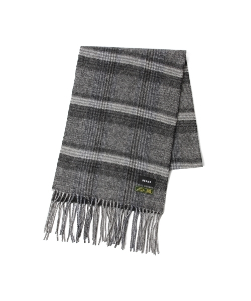 BEAMS（ビームス）の「BEAMS / グレンチェック リバーシブル マフラー 16FW（マフラー・メンズ・ネイビー/ブラウン/チャコールグレー・ONE SIZE）」の20枚目の写真