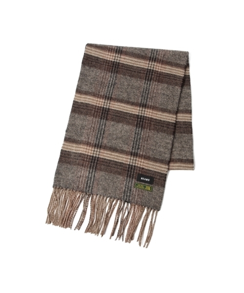 BEAMS（ビームス）の「BEAMS / グレンチェック リバーシブル マフラー 16FW（マフラー・メンズ・ネイビー/ブラウン/チャコールグレー・ONE SIZE）」の21枚目の写真