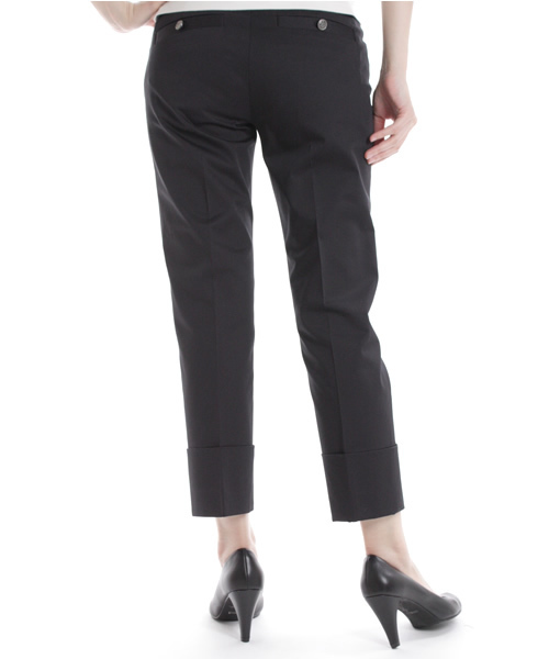 UNITED ARROWS（ユナイテッドアローズ）の「UA C/PU GABA/STRC 7L◆§（スラックス・レディース・ベージュ/オリーブ/ネイビー・36/38/40/34）」の9枚目の写真