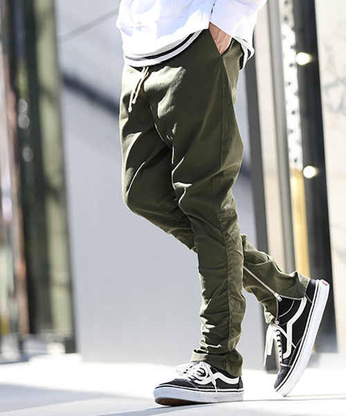 WEGO(ウィゴー)の「WEGO/サルエルジップスキニーパンツ(その他パンツ・メンズ・カーキ/ブラック・LARGE/MEDIUM)」の1枚目の写真