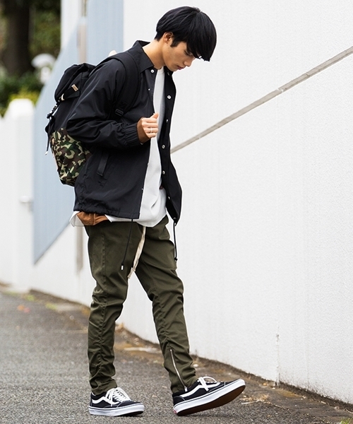 WEGO(ウィゴー)の「WEGO/サルエルジップスキニーパンツ(その他パンツ・メンズ・カーキ/ブラック・LARGE/MEDIUM)」の3枚目の写真