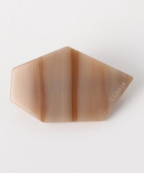 cilsoie(シルソワ)の「【別注】cilsoie ストーン風 バレッタ / シルソワ(バレッタ/ヘアクリップ・レディース・オフホワイト/ベージュ・FREE)」の2枚目の写真