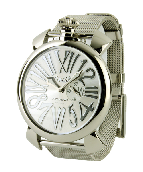 BRILLA per il gusto（ブリッラペルイルグースト）の「GaGa MILANO / MANUALE SLIM STEEL 5080-3（アナログ腕時計・メンズ・シルバー・ONE SIZE）」の2枚目の写真