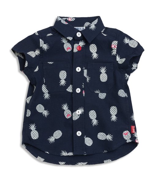 BREEZE(ブリーズ)の「カラーシャンブレーシャツ(シャツ/ブラウス・キッズ・ネイビー/レモンイエロー/グリーン・100/120/95/80/90/140/110/130)」の3枚目の写真