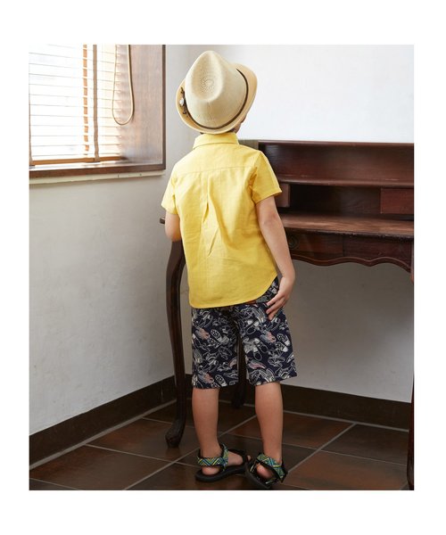 BREEZE(ブリーズ)の「カラーシャンブレーシャツ(シャツ/ブラウス・キッズ・ネイビー/レモンイエロー/グリーン・100/120/95/80/90/140/110/130)」の7枚目の写真