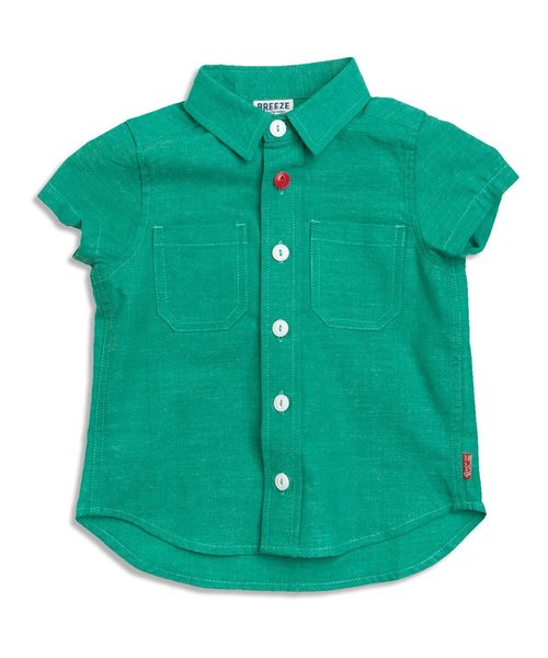 BREEZE(ブリーズ)の「カラーシャンブレーシャツ(シャツ/ブラウス・キッズ・ネイビー/レモンイエロー/グリーン・100/120/95/80/90/140/110/130)」の8枚目の写真