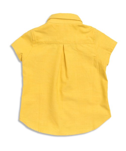 BREEZE(ブリーズ)の「カラーシャンブレーシャツ(シャツ/ブラウス・キッズ・ネイビー/レモンイエロー/グリーン・100/120/95/80/90/140/110/130)」の4枚目の写真