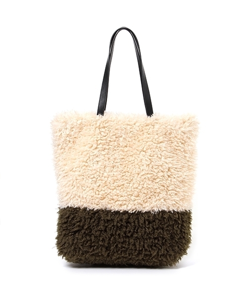 LAKOLE（ラコレ）の「エコラムファートートバッグ / LAKOLE（トートバッグ・レディース・オフホワイト/ブラック/アッシュグレー/ボルドー・フリー）」の5枚目の写真