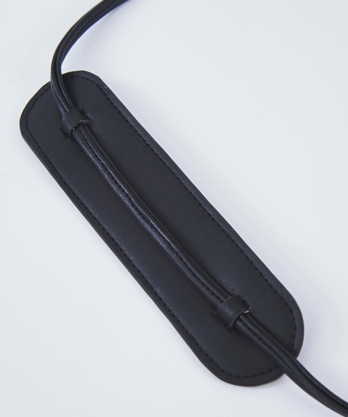 STUDIOUS（ステュディオス）の「【LAUGOA】編み上げミニ巾着ショルダー　Cle　0174-30008（ショルダーバッグ・レディース・ブラック/ブラウン/ワインレッド/カーキ・FREE）」の7枚目の写真